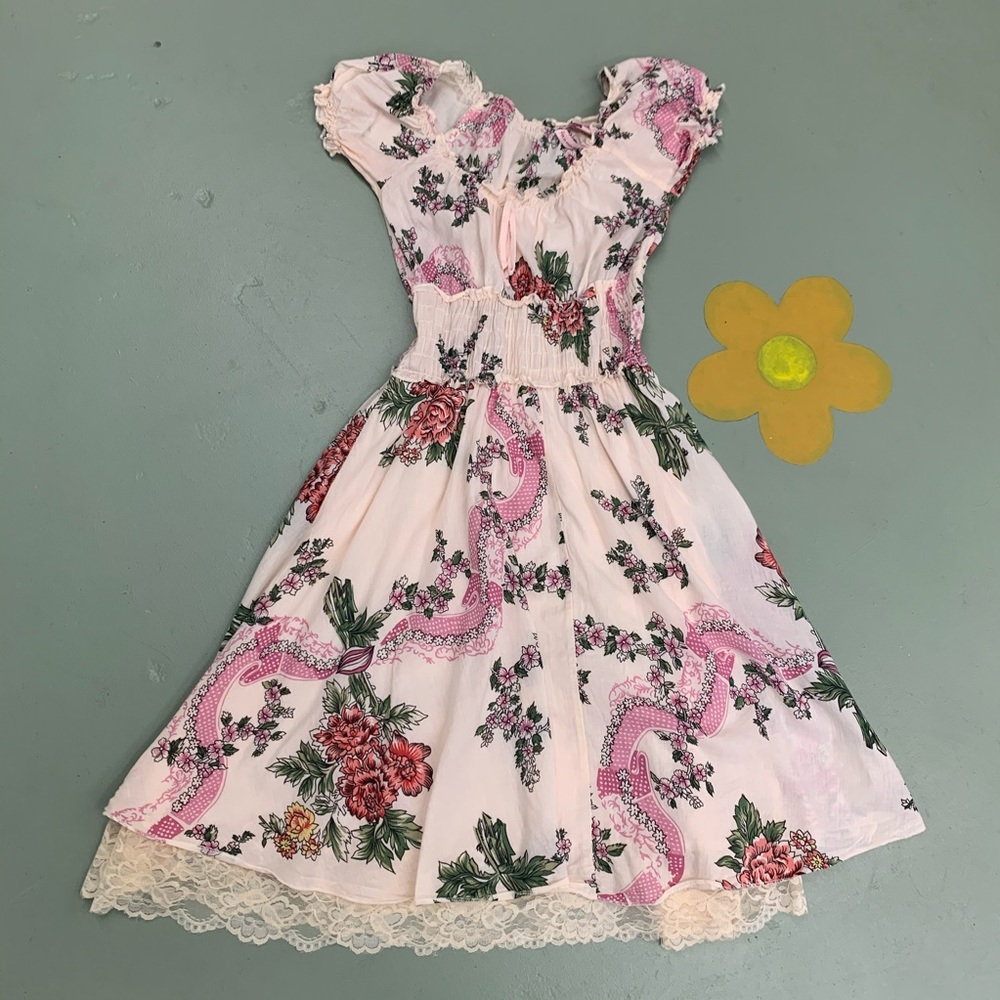 Darling 100% Cotton Peasant Dress